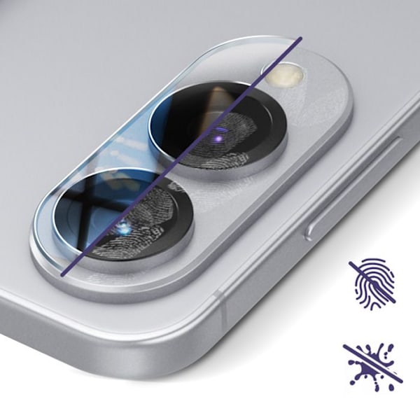 Skydd för kamera till Samsung Galaxy S25 Edge Härdat glas, rep-säker iMak Transparent Vit