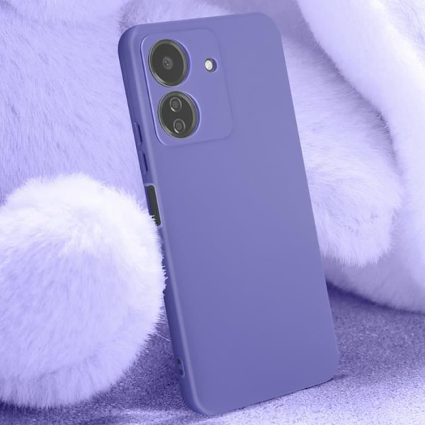 Taske til Xiaomi Redmi 13C - AVIZAR - Halvstiv Soft-touch mat lilla - Stødsikker og anti-ridse Lila