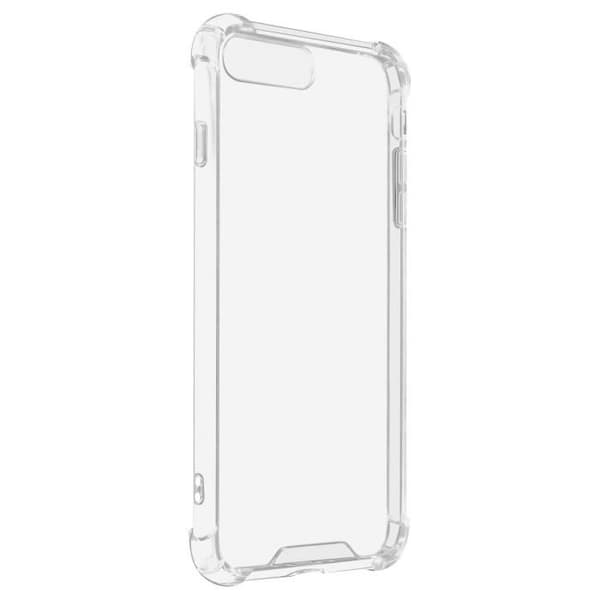 Coque iPhone 8 Plus og 7 Plus - AVIZAR - Blød silicone - Transparent - Stødabsorberende hjørner - Glat Transparent