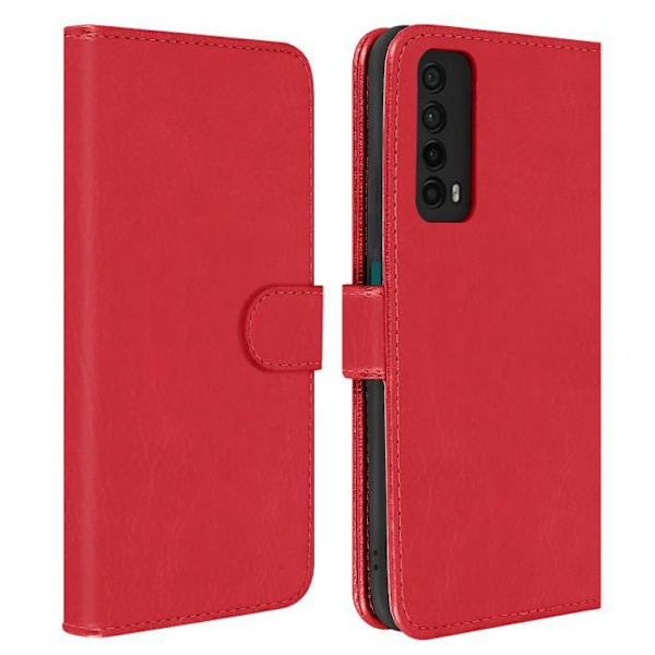Huawei P smart 2021-fodral - AVIZAR - Röd - Skydd - Kortfack - Videostöd Röd