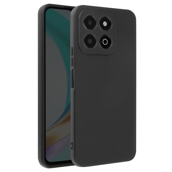 Fodral för Honor X6b - AVIZAR - Soft Matte Soft Black - Skydd mot repor och stötar Svart