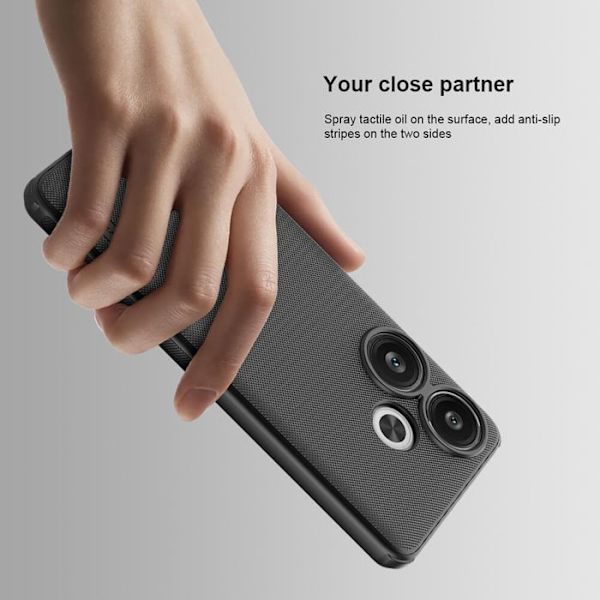 Coque för Xiaomi Poco F6 - Nillkin Super Frosted Shield Pro - Svart svart