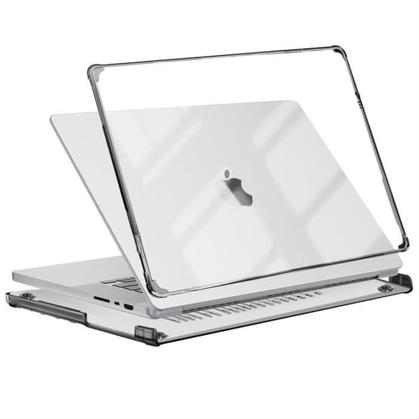 Coque Intégrale - Supcase - MacBook Pro 16 - Antishokk - Musta Läpinäkyvä - MIL STD 810G Svart
