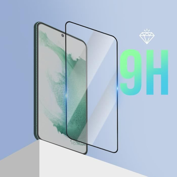 Näyttökalvo - AVIZAR - Samsung Galaxy S22 Plus - Karkaistu lasi - Erittäin ohut - Naarmuuntumaton 9H Svart