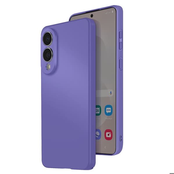 Coque för Galaxy S25 Edge Soft-Touch i Halvstyvt Lila Lila