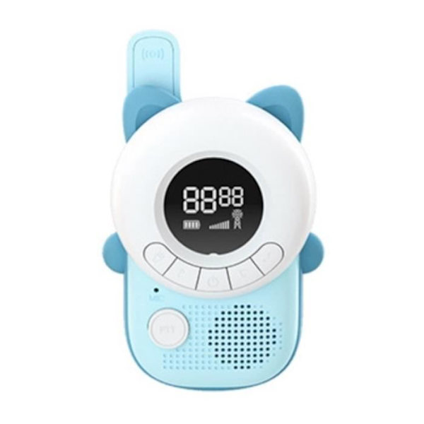 Walkie talkie til børn - TECHKIDS - Miaou-model - Baggrundsbelyst LCD-skærm - 8 kanaler - 10 opkaldstoner Rosa