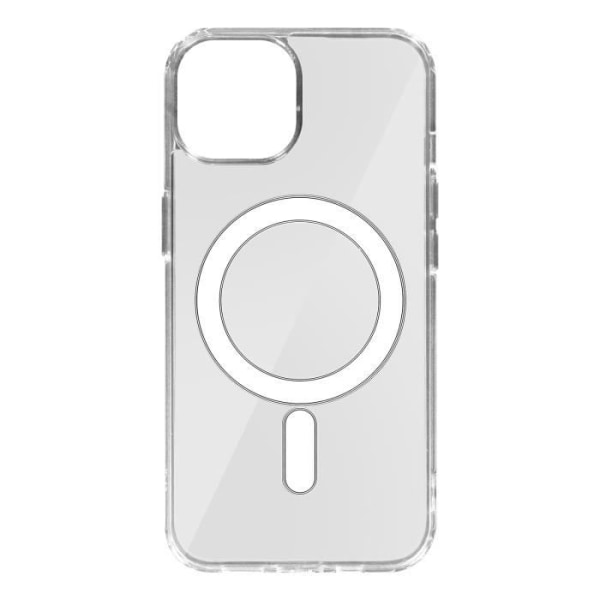 Cover til iPhone 12 og 12 Pro - AVIZAR - Magnetisk cirkel - Rigid Gennemsigtig Transparent