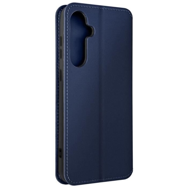 AVIZAR Fodral till Samsung Galaxy S24 - Dubbelficka Flip Stand Funktion - Midnattsblå Blå