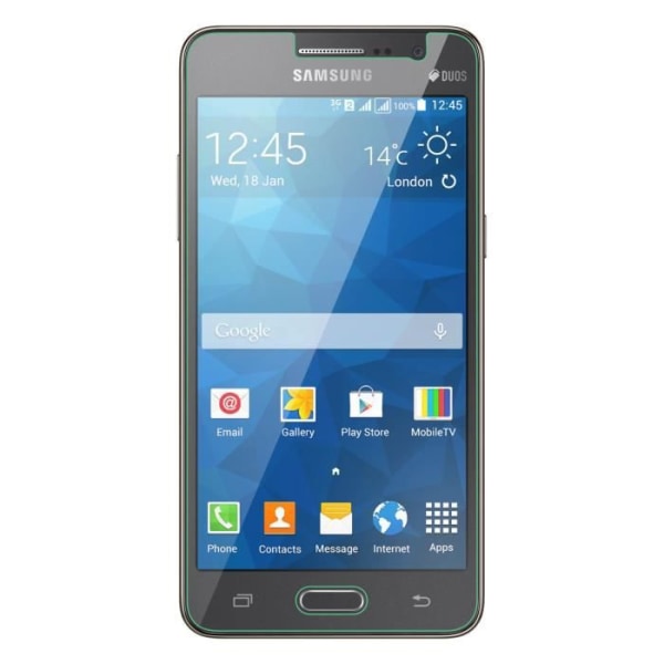 Beskyttelsesfilm - AVIZAR - Samsung Galaxy Grand Prime - Hærdet glas - Anti-eksplosion - Ridsefast