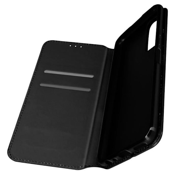 Vivo Y20s ja Y11s Wallet Case Video Support Function musta Svart