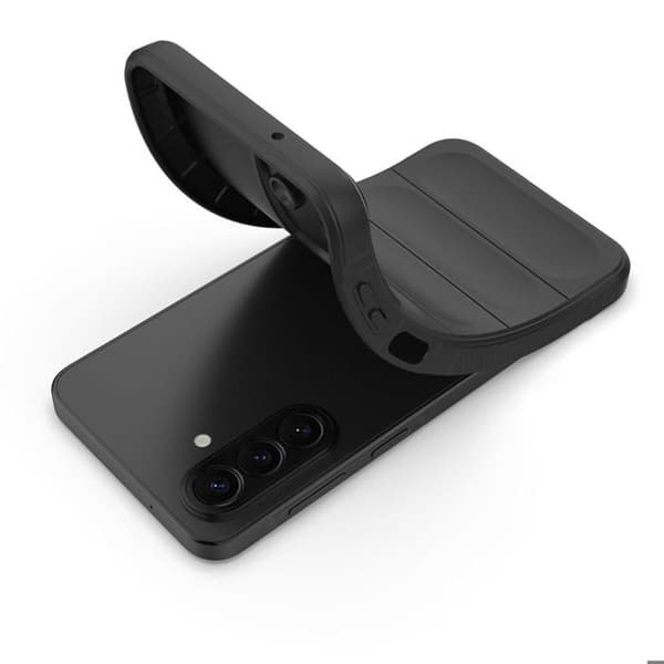 Cover til Samsung Galaxy A27 med 3D-relief og skridsikkert greb i sort Svart