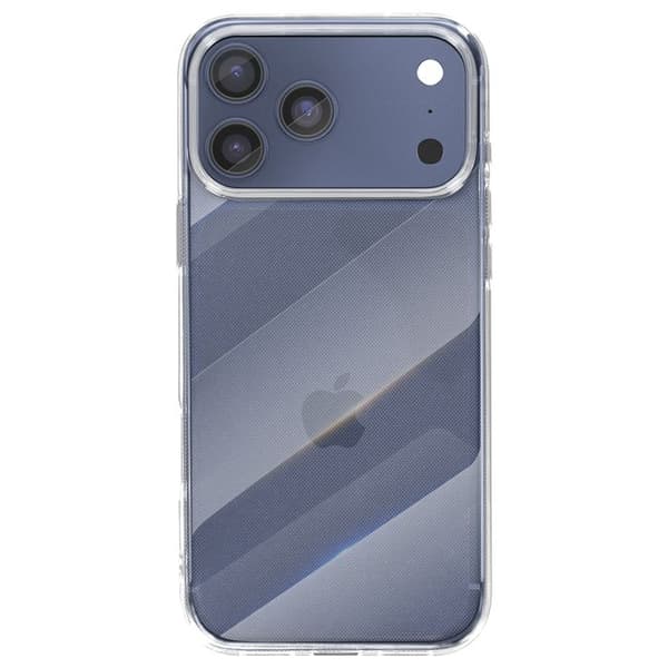 Tilbehørssæt - MAYAXESS - iPhone 17 Pro Max - Gennemsigtig cover - Hurtig oplader - USB-C hovedtelefoner Vit
