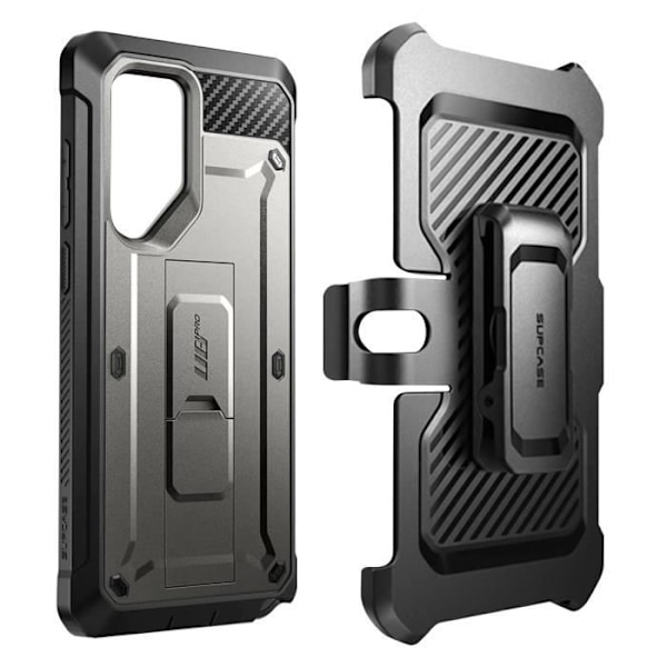 Helkroppsfodral för Samsung Galaxy S24 Ultra Shockproof med Kickstand Supcase Grey Grå