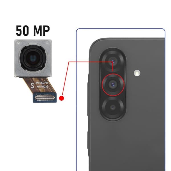 Bagkamera - AVIZAR - Galaxy A36 - 50MP - Sort - Udskiftningsmodul Svart