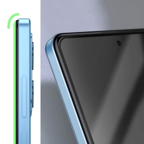 Härdat glas för Xiaomi Redmi Note 12 Pro och 12 Pro Plus Full Adhesion Black Svart