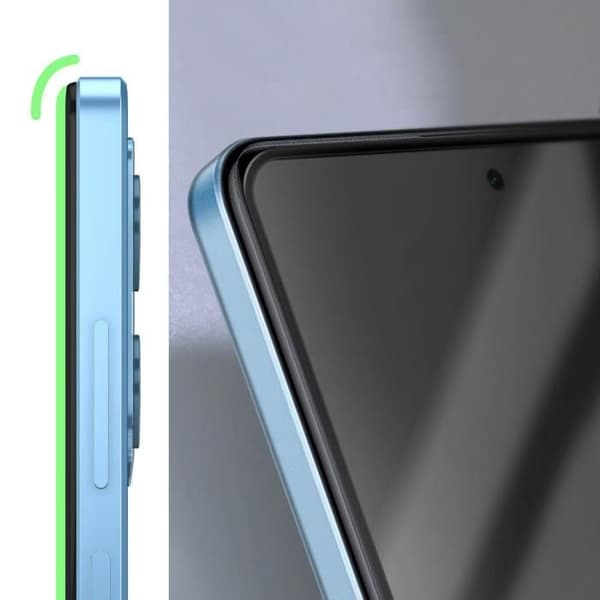 Hærdet glas til Xiaomi Redmi Note 12 Pro og 12 Pro Plus Full Adhesion Black Svart