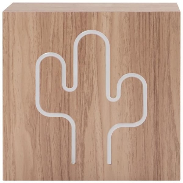 Bluetooth højttaler - BIGBEN INTERACTIVE - Neon Cactus - Træ - Størrelse L - 15W Neon kaktus
