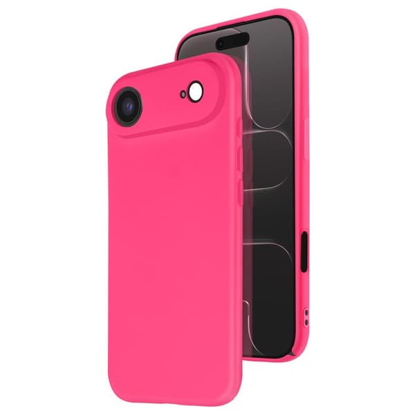 Coque - ADVISE - iPhone Air - Soft-Touch - Semi-rigid silikone - Fuchsia Ros