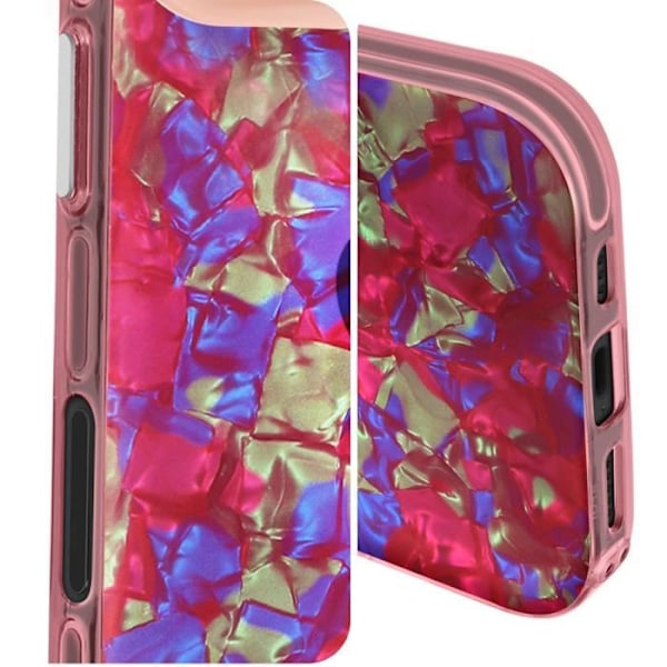 Cover til iPhone 16 Plus Stødsikker Blød Tutti Frutti Pink