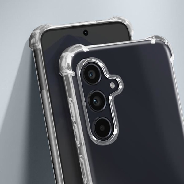 AVIZAR Fodral för Samsung Galaxy A55 5G - Soft Gel Silikon - Stötsäker förstärkta hörn - Transparent Transparent