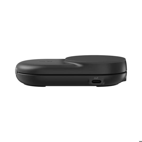 2-i-1 Opladerbase til iPhone / AirPods Kompatibel med MagSafe Qi2 25W Foldbar Belkin Sort