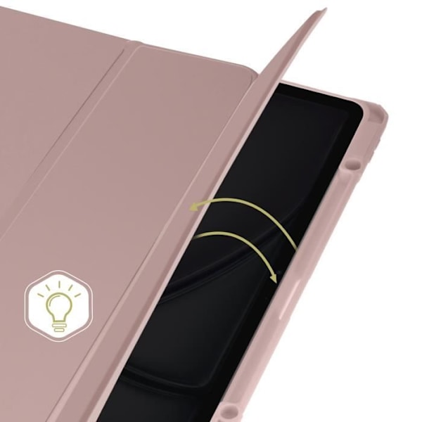 Skal till iPad Air 13 2024 - AVIZAR - Videostöd / Tangentbord - Pulverrosa Rosa