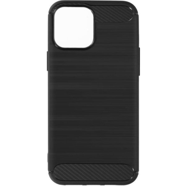 iPhone 13 Pro Fodral Mjukt kolförstärkta hörn Borstad effekt Svart Svart