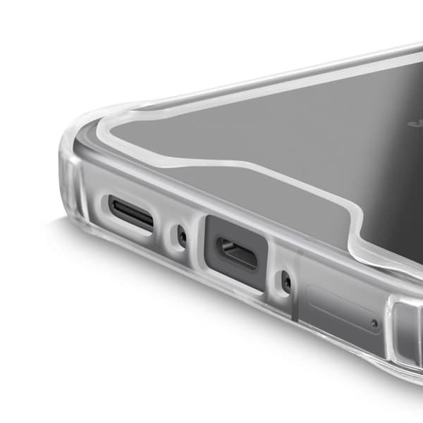 Cover - VARE TIL - Samsung Galaxy A17 - Stødabsorberende - Hård - Transparent Vit