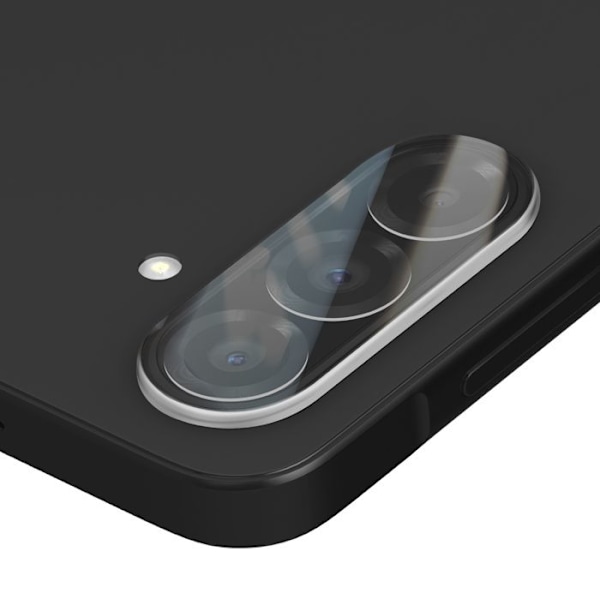 Paket med 2 härdade glas för kamera till Samsung Galaxy A56, 2.5D snedskuren, transparent Vit