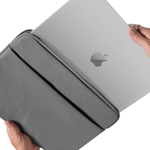 Hus til MacBook Pro 14'' Polyester Med Lynlås Blødt Touch Indeni Incase Grå Grå