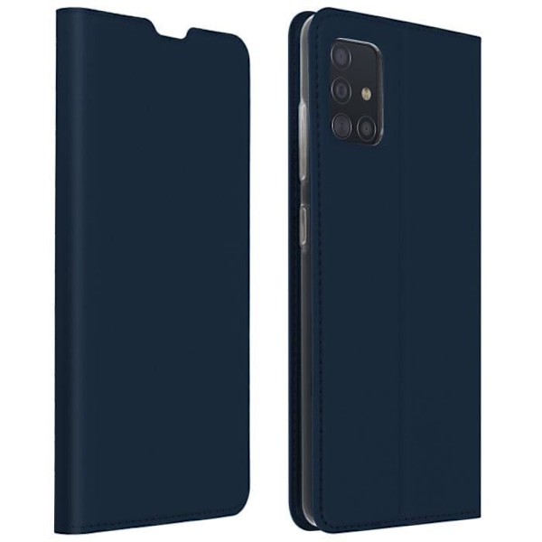 Fodral för Samsung Galaxy A51 - DUX DUCIS - Folio-fodral - Ekologisk läder - Videostöd - Magnetisk Blå