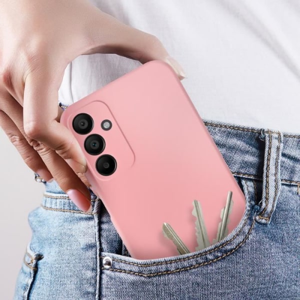 Fodral till Samsung Galaxy A15 5G - AVIZAR - Halvstyv Soft-touch Anti-fingeravtryck - Rosa Rosa