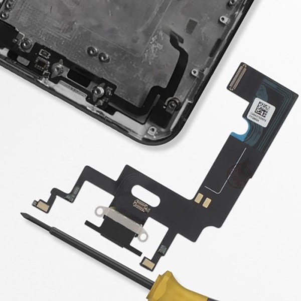 Lightning-opladningsstik - AVIZAR - iPhone XR - Sort - Kablet - CE- og RoHS-kompatibel Svart