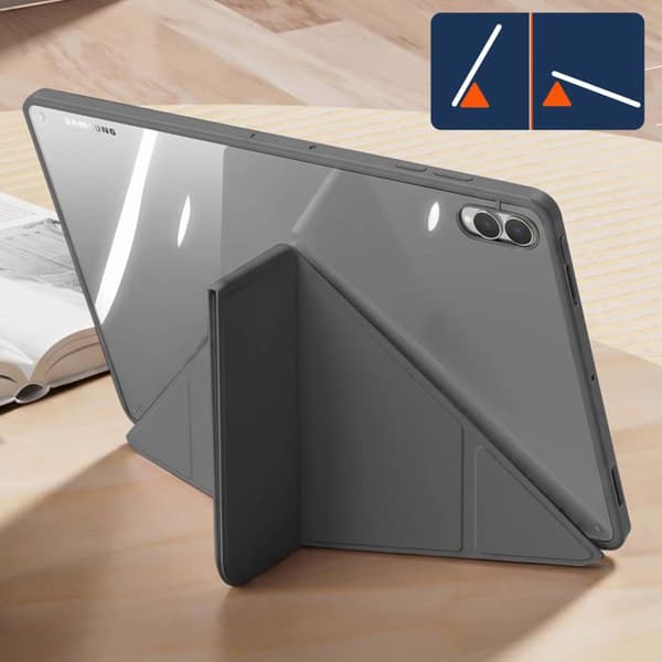 Flip Cover til Galaxy Tab S12 Ultra med Origami Støtte Dux Ducis Grå Grå