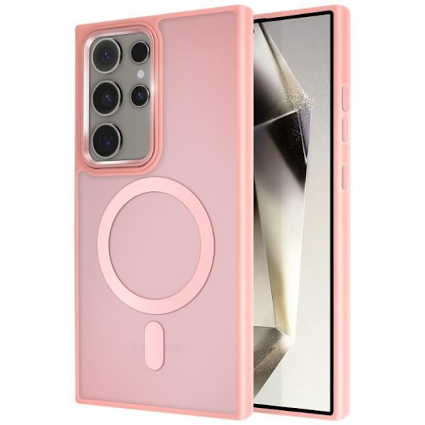MagSafe-kuori Samsung Galaxy S24 Ultra Mattapintainen Hieman Vaaleanpunainen Reuna Rosa