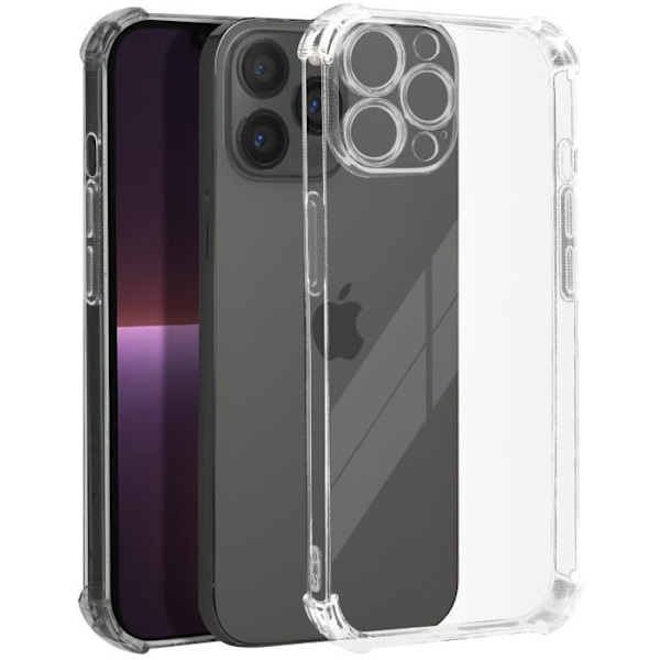 Fodral till iPhone 13 Pro Max Stötsäkert Flexibelt förstärkta hörn Transparent