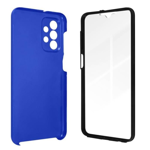 Full body cover til Samsung Galaxy A23 Hard Back og Soft Front blå