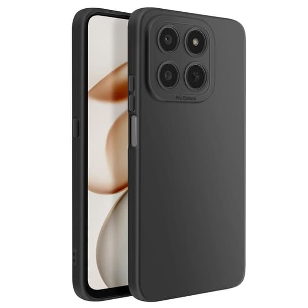 Silicone Cover til Honor 400 Smart med Forstærkning til Kamera Blok Sort Svart