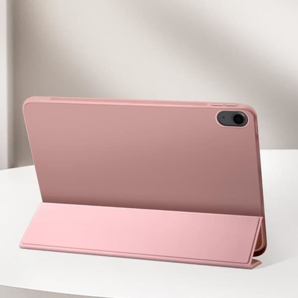 Etui för iPad Air 11 2024 - AVIZAR - Vikbart Lock - Rosa - Syntetiskt - Fullständig Skydd Ros
