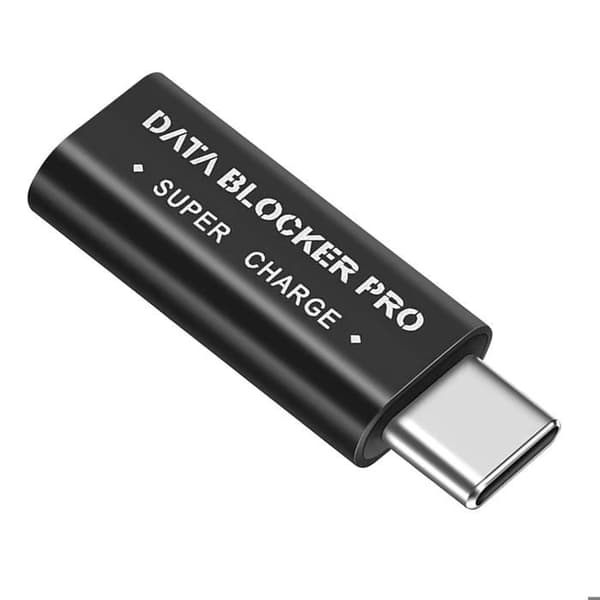 USB-C Datablokker - Sort - Forhindrer Synkronisering - Lommeformat - Sikker