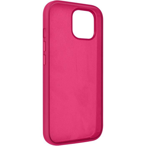 Coque til iPhone 15 Semi-rigid Indvendig Mikrofiber Hævede Kanter Moxie Fuchsia Rosa