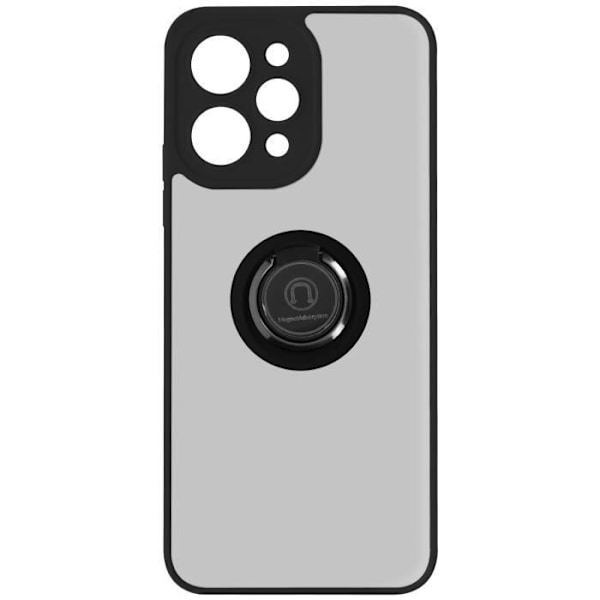Fodral till Xiaomi Redmi 12 - AVIZAR - Ringrip - Metallring - Videostöd - Svart Svart