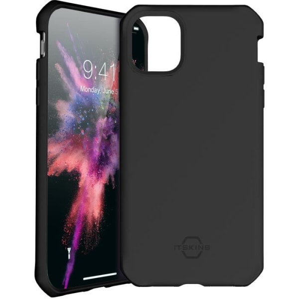 Hårdt cover - Itskins - iPhone 11 Pro - Sort - Stødsikring - Drop Safe Protection Svart