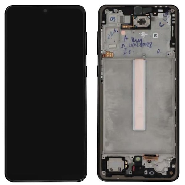 Täydellinen Block Samsung A33 5G LCD-näyttö Kosketuslasi Alkuperäinen Samsung musta