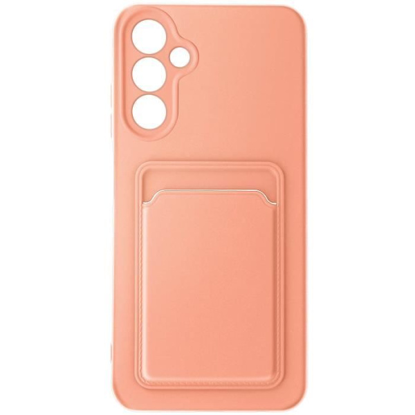 Fodral till Samsung Galaxy A15 5G - AVIZAR - Mjuk - Korthållare - Puderrosa Rosa