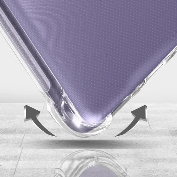 Skyddsskal - AKASHI - Xiaomi Redmi Note 9T 5G - Flexibelt - Stötresistent - Vit Vit