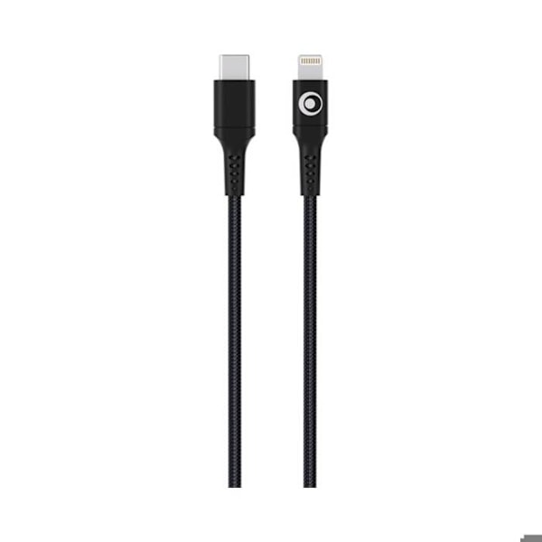 USB-C / Lightning 3A Power Delivery 60W 1,2m Opladnings- og Overførsels Kabel BigBen Connected Sort
