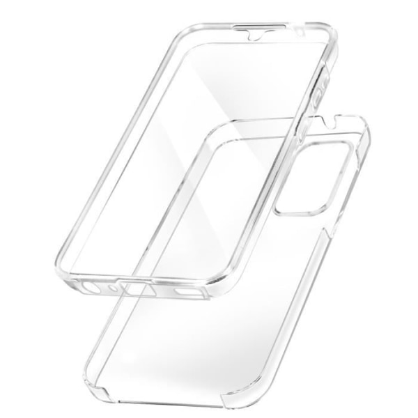 Helt fodral till Galaxy A25 5G Hård baksida och mjuk framsida Transparent Transparent