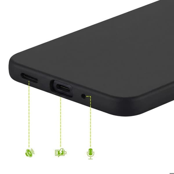 Silicone Cover til Galaxy A27 med Diskret Beskyttelse og Stødabsorbering Mayaxess Sort Svart