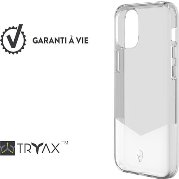 Coque - PURE - Force Case - iPhone 12 mini - Elinikäinen takuu - Läpinäkyvä - Kova Gennemsigtig